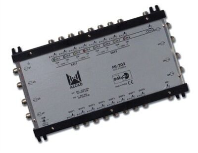 *COMMUTATEUR AUTONOME 17E/8S ALCAD DiSEqC 2.0, BANDE TERRESTRE ACTIVE - MB402