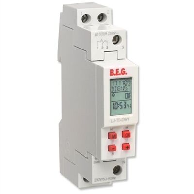 HORLOGE NUM&Eacute;RIQUE HEBDOMADAIRE POUR BOITIER DE DISTRIBUTION TS-DW1 - 92656