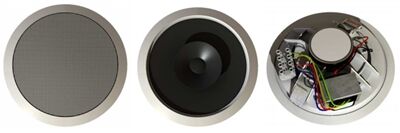 HAUT PARLEUR PLAFOND 5,5" ROND BLANC 70W - ACBC5