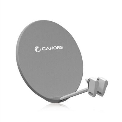 ANTENNE SATELLITE 100CM FIBRE MS GRISE V2 SANS LNB - 0140881