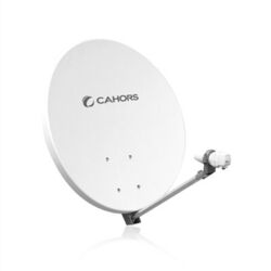 ANTENNE SATELLITE 70CM FIBRE UNIVERSEL BLANC FIX. METAL - 0140901