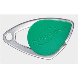 BADGE ELECTRONIQUE MIFARE INOX COULEUR VERT - 08-0106