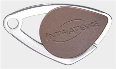 BADGE ELECTRONIQUE MIFARE INOX COULEUR MARRON - 08-0107