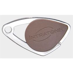 BADGE ELECTRONIQUE MIFARE INOX COULEUR MARRON - 08-0107