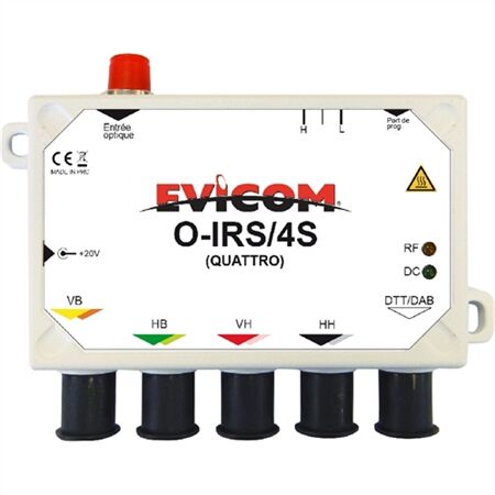 CONVERTISSEUR/RF OPTIQUE SAT + TER. QUATTRO - O-IRS/4S