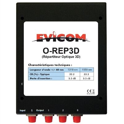 REPARTITEUR OPTIQUE 3 DIRECTIONS - O-REP3D