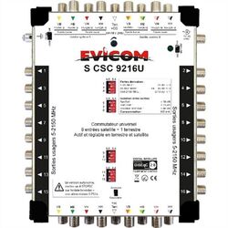 COMMUTATEUR UNIVERSEL CASCADABLE / TERMINAL 9 IN 16 OUT - SCSC9216U