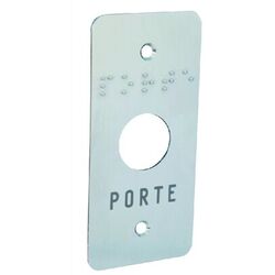 FACADE INOX GRAVEE NH PORTE 85X40 - TFAC03/B