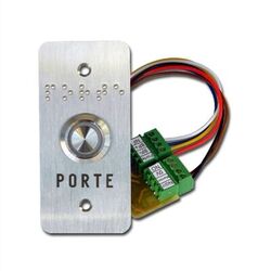 FACADE INOX 85X40 + BOUTON NO/NFE + HANDIC - TT03I/NH