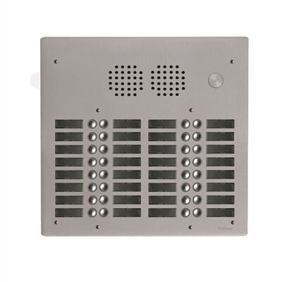 PLATINE AUDIO HAUT-RISQUE 4 RANGEES 32 BOUTONS POUSSOIR - UHR4032