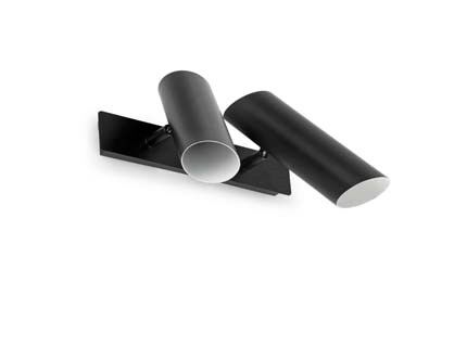 APPLIQUE LINK 2 x GU10 11W IP20 ACIER NOIR - 29876