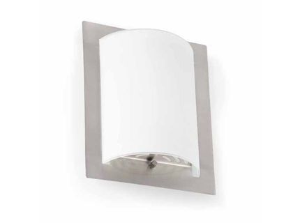APPLIQUE DIULA-1 1 x E27 IP20 CLASSE I NICKEL MAT / BLANC - 62987