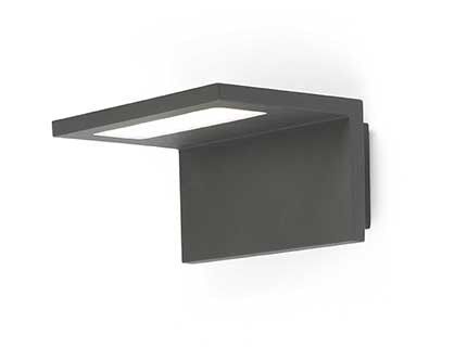 APPLIQUE LED ELE 6W 3000K 450LM IP54 CLASSE I GRIS FONCE - 74419