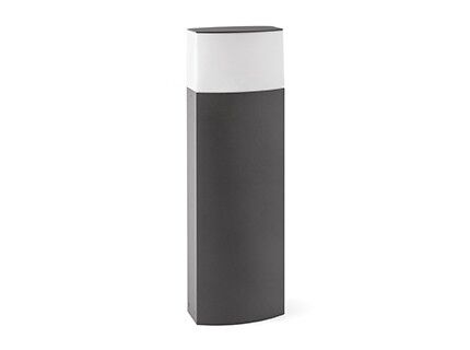 BORNE DATNA 1 x E27 IP44 CLASSE I GRIS FONCE / OPALE 600mm - 74442