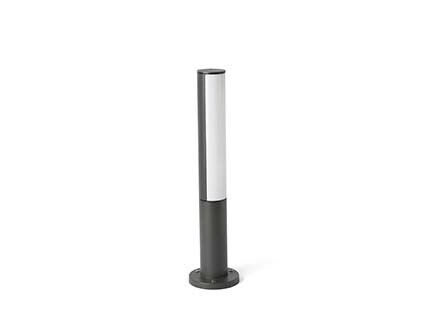 BORNE LED BERET 8W 4000K 350LM IP54 CLASSE I GRIS FONCE / OPALE 500MM - 75522