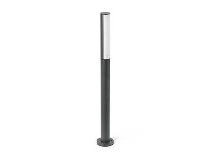 BORNE LED BERET-2 8W 4000K 350LM IP54 CLASSE I GRIS FONCE / OPALE 900MM - 75523
