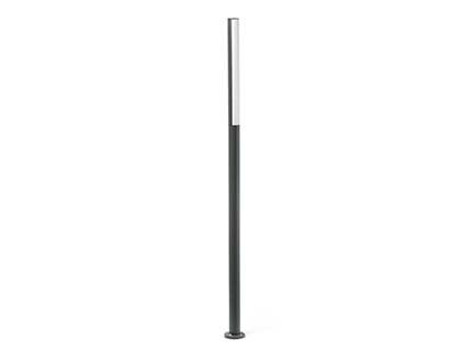 BORNE LED BERET-3 16W 4000K 625LM IP54 CLASSE I GRIS FONCE / OPALE 1800MM- 75524