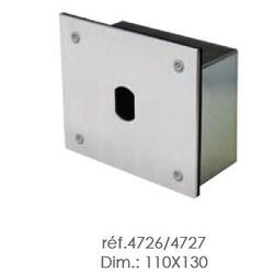 PLATINE INOX ENCASTREE POUR LECTEUR VIGIK - 4727