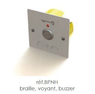 BOUTON DE SORTIE NH (BRAILLE+VOYANT+BUZZER) - BPNH