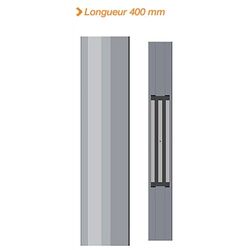 BANDEAU VENTOUSE ELECTROMAGNETIQUE 400 MM AS 600 lbs 12/24V DC CTC - EMDH400C
