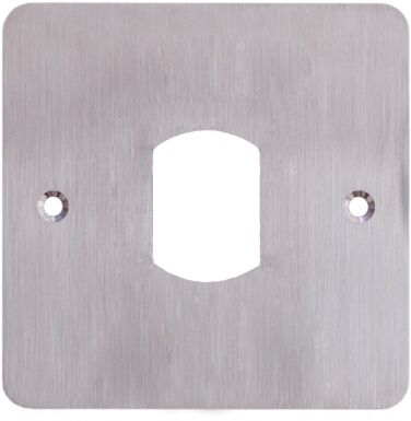 PLAQUE ACIER INOXYDABLE 80 x 80 MM PERCAGE T&Ecirc;TE VIGIK / T25 - SSP225VGK/T25