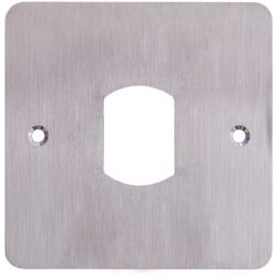 PLAQUE ACIER INOXYDABLE 80 x 80 MM PERCAGE T&Ecirc;TE VIGIK / T25 - SSP225VGK/T25