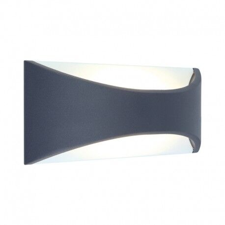 APPLIQUE MURALE LED 12W 3000K 660LM 160� IP65 ANTHRACITE / BLANC - 70421