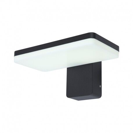 APPLIQUE MURALE LED 12W 3000K 1100LM 160� IP65 ANTHRACITE / BLANC - 70461