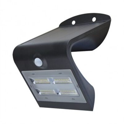 PROJECTEUR LED SOLAIRE 4W 4000K 400LM IP65 IK09 DETECT IR + CREPUSC - 70475
