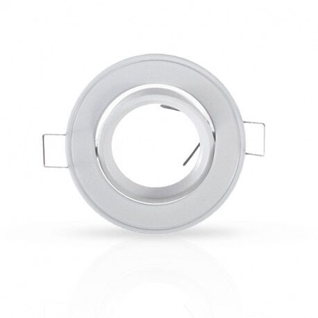 SUPPORT DE SPOT ORIENTABLE ROND BLANC �86 - 7702