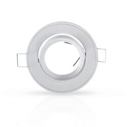 SUPPORT DE SPOT ORIENTABLE ROND BLANC �86 - 7702