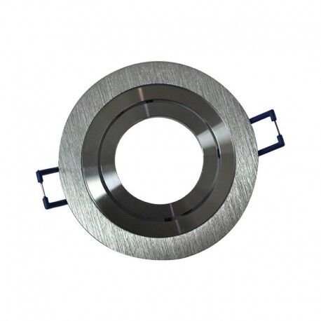 SUPPORT DE SPOT ROND ORIENTABLE ALUMINIUM - ALU BROSSE �92 - 7712