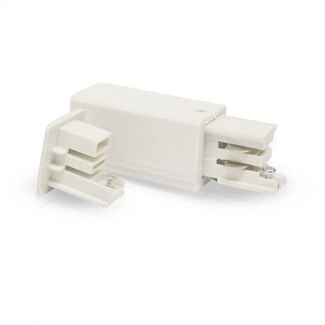 CONNECTEUR TRIPHAS&Eacute; ALIMENTATION ET FIN 220/240V - 16A MAX - GAUCHE BLANC - 8222