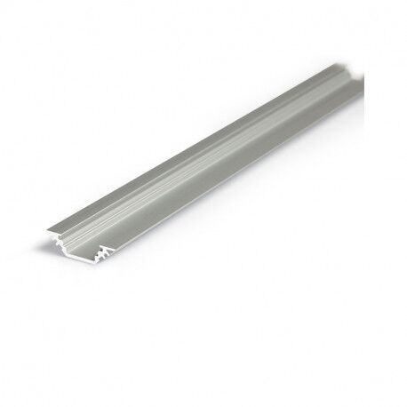 PROFILE ANGLE 45� ALUMINIUM ANODIS&Eacute; LONG2M (25 x 10MM) (sans diffuseur) - 9803