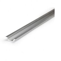 PROFILE A ENCASTRE ALUMINIUM BRUT LONG 1M (24 x 10MM) (sans diffuseur) - 9820