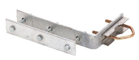 FIXATION BALCON L 250MM DEP 100MM + CONTRE PLAQUE 200MM L'UNITE - 691