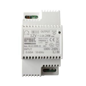 ALIMENTATION 12VCC 2A REGUL&Eacute;E 3 MODULES DIN - AL12/2DIN