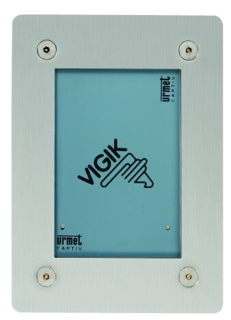 LECTEUR VIGIK PLAT / RESIDENTS A ENCASTRER ANTIVANDALE IP53 INOX - E/VGKP/2F