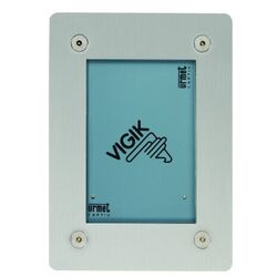 LECTEUR VIGIK PLAT / RESIDENTS A ENCASTRER ANTIVANDALE IP53 INOX - E/VGKP/2F
