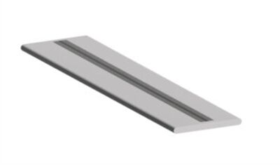 PROFIL&Eacute; ALU PLAT 2M HAUTEUR 2MM 4 TROUS POUR DIFFUSION CHALEUR - 89PLAT12MM2