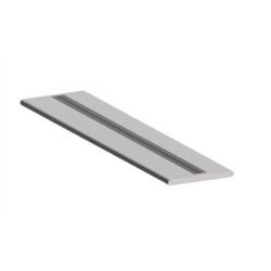 PROFIL&Eacute; ALU PLAT 2M HAUTEUR 2MM 4 TROUS POUR DIFFUSION CHALEUR - 89PLAT12MM2