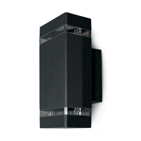 APPLIQUE MURALE CARREE 2 x GU10 (MAX 2x7W LED) IP54 IK08 ANTHRACITE - MII7003