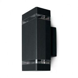 APPLIQUE MURALE CARREE 2 x GU10 (MAX 2x7W LED) IP54 IK08 ANTHRACITE - MII7003