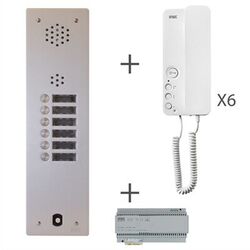 KIT COLLECTIF AUDIO 2VOICE 1 RANGEE 6BP PROG + 6 COMBINES MIRO 1183/4 - KA83/106