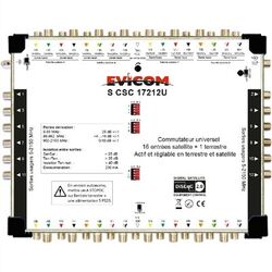 COMMUTATEUR UNIVERSEL CASCADABLE /TERMINAL17 IN 12 OUT - SCSC17212U