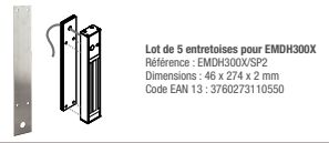 ENTRETOISES ALUMINIUM POUR BANDEAU VENTOUSE EMDH300X - EMDH300X-SP2