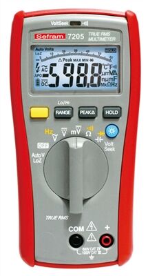 MULTIMETRE NUMERIQUE PORTABLE 6000 POINTS DE MESURE AVEC BARGRAPHE - 7205