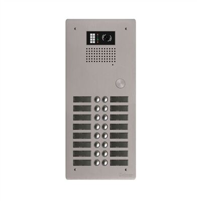 PLATINE ALU HAUT RISQUE AUDIO/VIDEO BUS 2 FILS G2P/GB2 16BP 2 RANG - GTV62/216