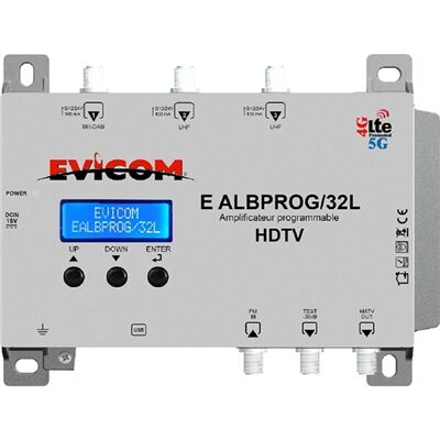 AMPLIFICATEUR PROGRAMMABLE 50 DB - 32 CANAUX PROGRAMMABLES - EALBPROG/32L