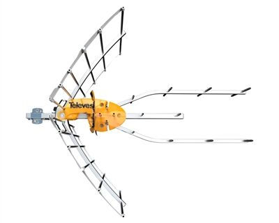 ANTENNE ELLIPSE UHF( C21-48) DIPOLE ACTIF TFORCE 38dB SANS ALIM - 148920